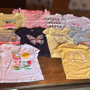 Lot of 10 Kids T-Shirts Size 5T